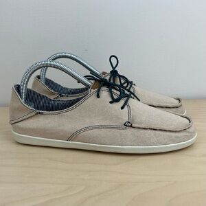 Olukai Women’s Size 8.5 Heleuma Canvas Beige Cream Casual Low Top Boat Shoes